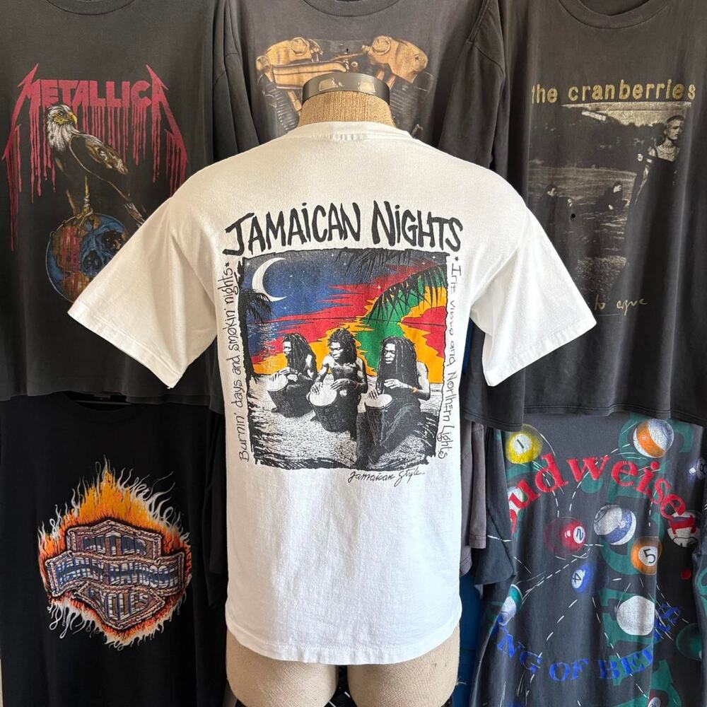 Vintage 1990s jamaican nights t shirt